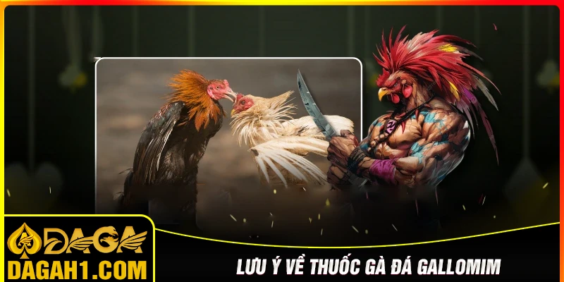 Lưu ý khi sử dụng thuốc gà đá Gallomin